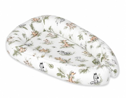Kokon niemowlęcy dwustronny kojec otulacz Premium MY SWEET BABY- Little Safari