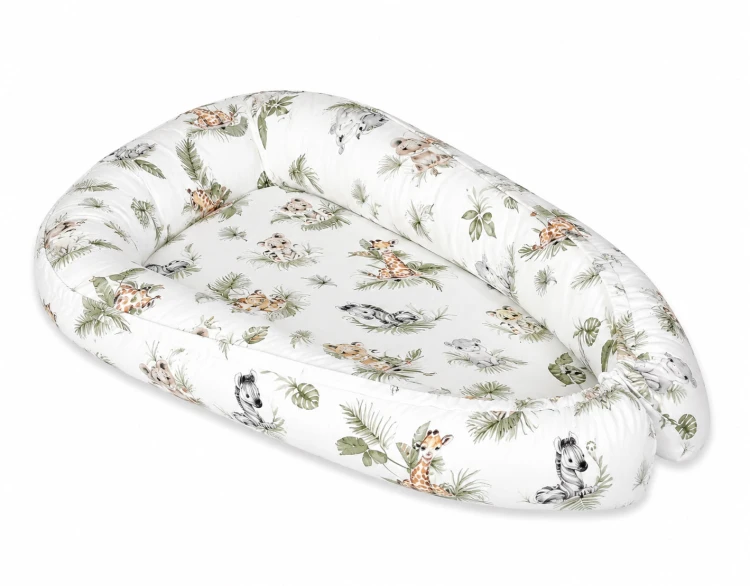 Kokon niemowlęcy dwustronny kojec otulacz Premium MY SWEET BABY- Little Safari