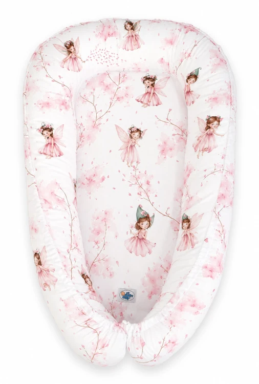 Kokon niemowlęcy dwustronny kojec otulacz Premium MY SWEET BABY- Blossom Fairies