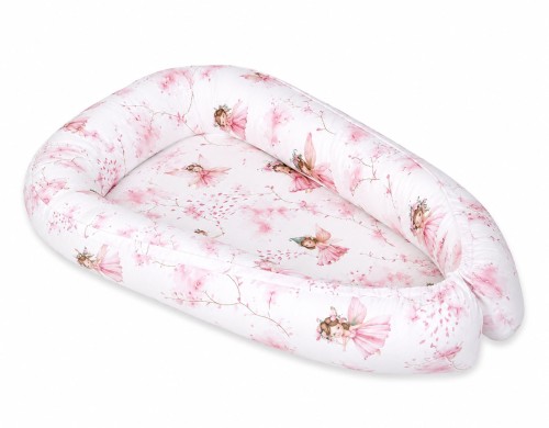 Kokon niemowlęcy dwustronny kojec otulacz Premium MY SWEET BABY- Blossom Fairies