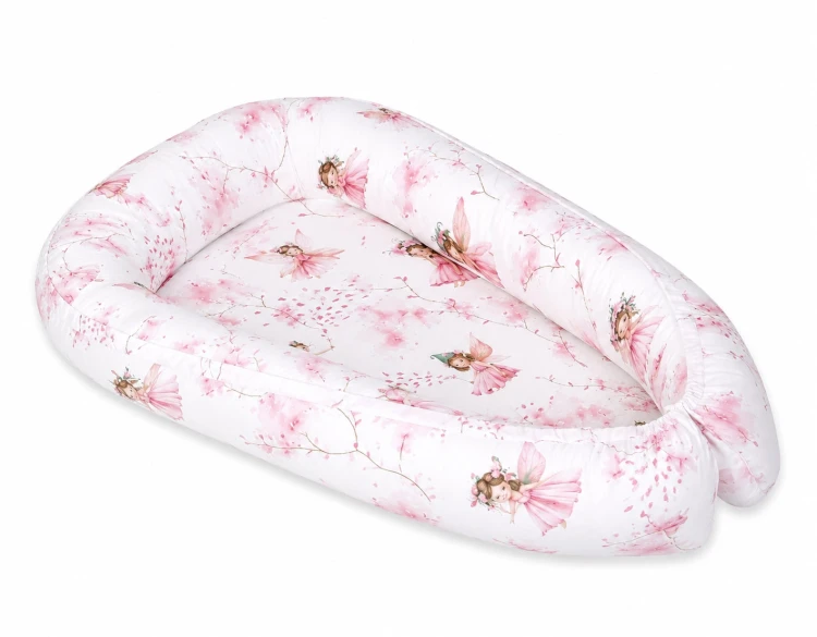 Kokon niemowlęcy dwustronny kojec otulacz Premium MY SWEET BABY- Blossom Fairies