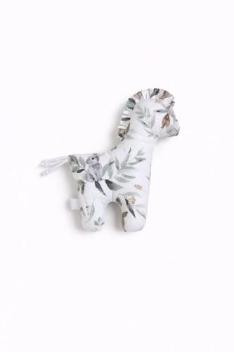 Konik LUCKY miękka maskotka z bawełny dla niemowląt - Woodland olive