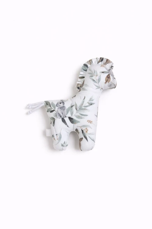 Konik LUCKY miękka maskotka z bawełny dla niemowląt - Woodland olive